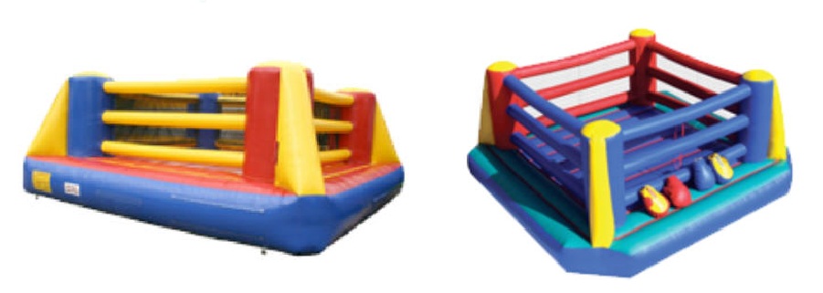 An inflatable kids party boxing ring rental fits perfectly into colorful themed kids parties in Ardencroft, DE