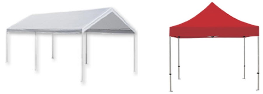 Using canopies for rent makes hosting a backyard birthday party easier and more comfortable relaxing under a kids party canopy rental in Butler, AL