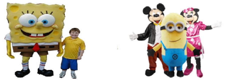 The Kids Party Rental Directory connects parents with kids costume characters for kids. party celebrations in Delhi, LA